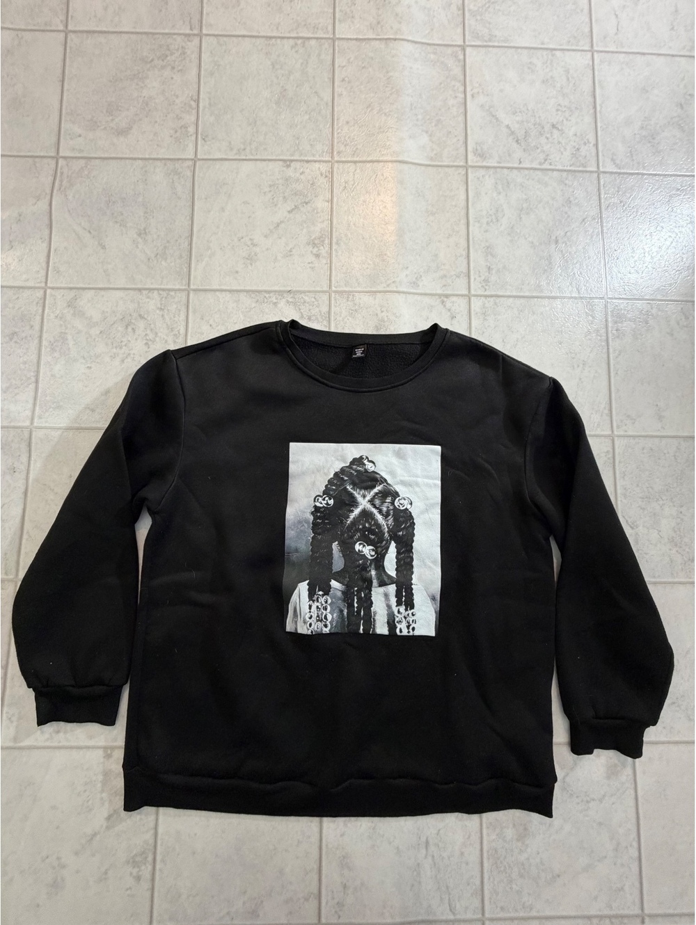 SHEIN Curve black graphic sweatshirt size 2XL